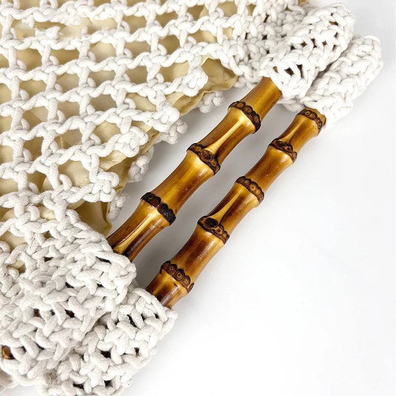 Milena | Bamboo Handle Small Bag