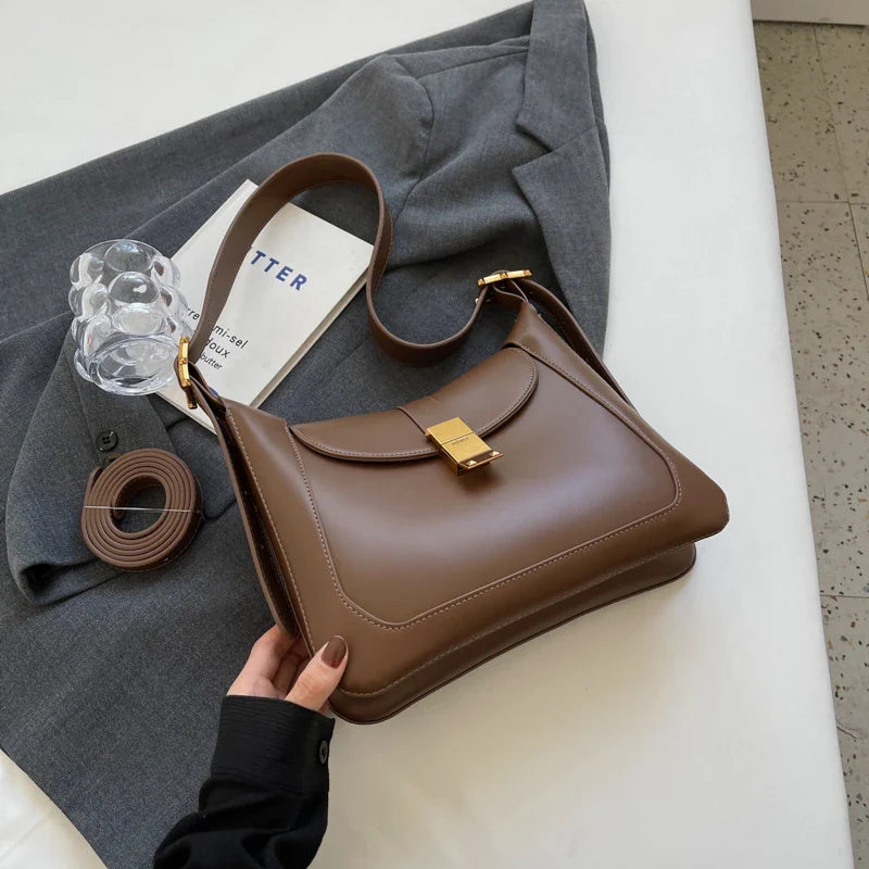 Brown crossbody shoulder bag