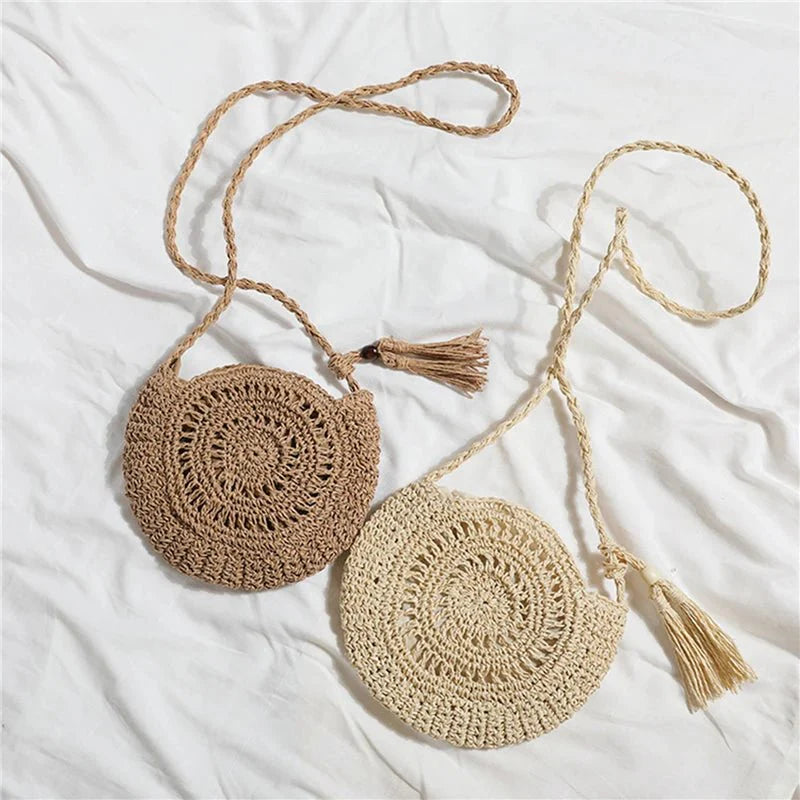 Straw Crossbody Bag
