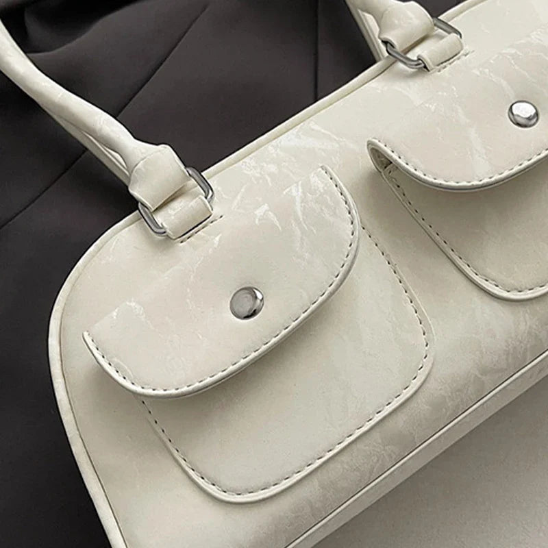 Fabienne | Pink Leather Korean Shoulder Bag