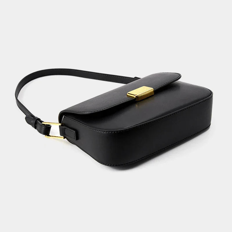 Thalia | Brown Leather Crossbody Bag