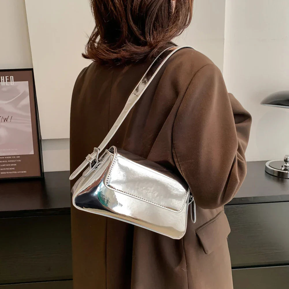 Valérie | Silver shoulder bag