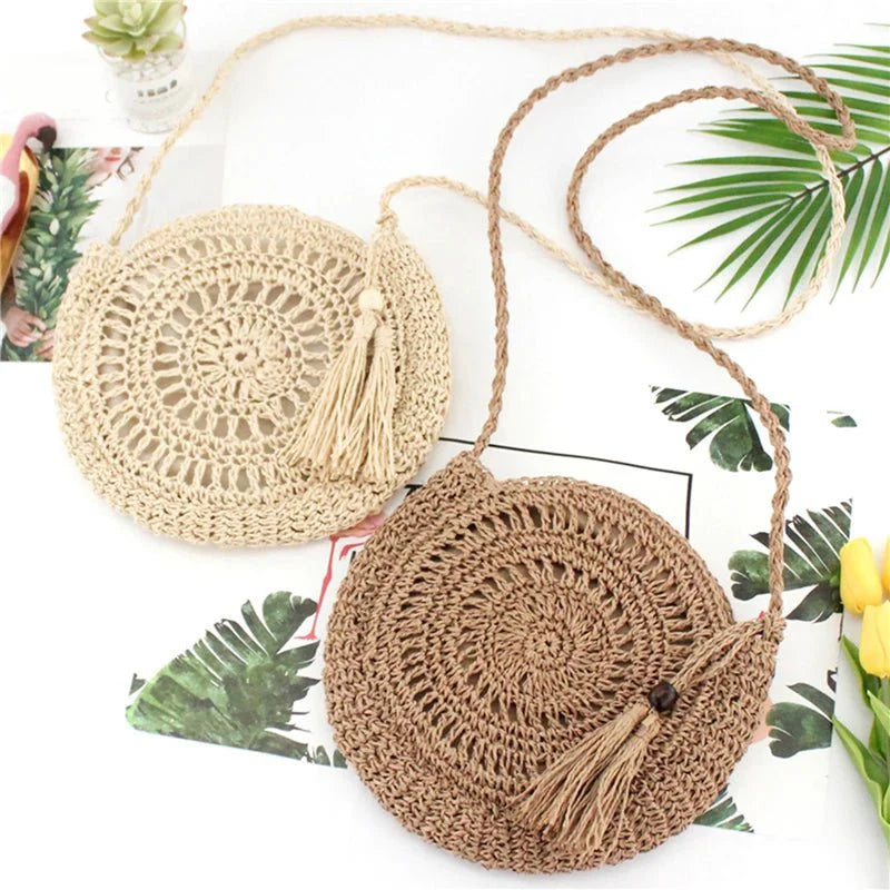 Straw Crossbody Bag