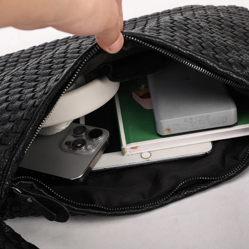 Clara | Woven Hobo Shoulder Bag