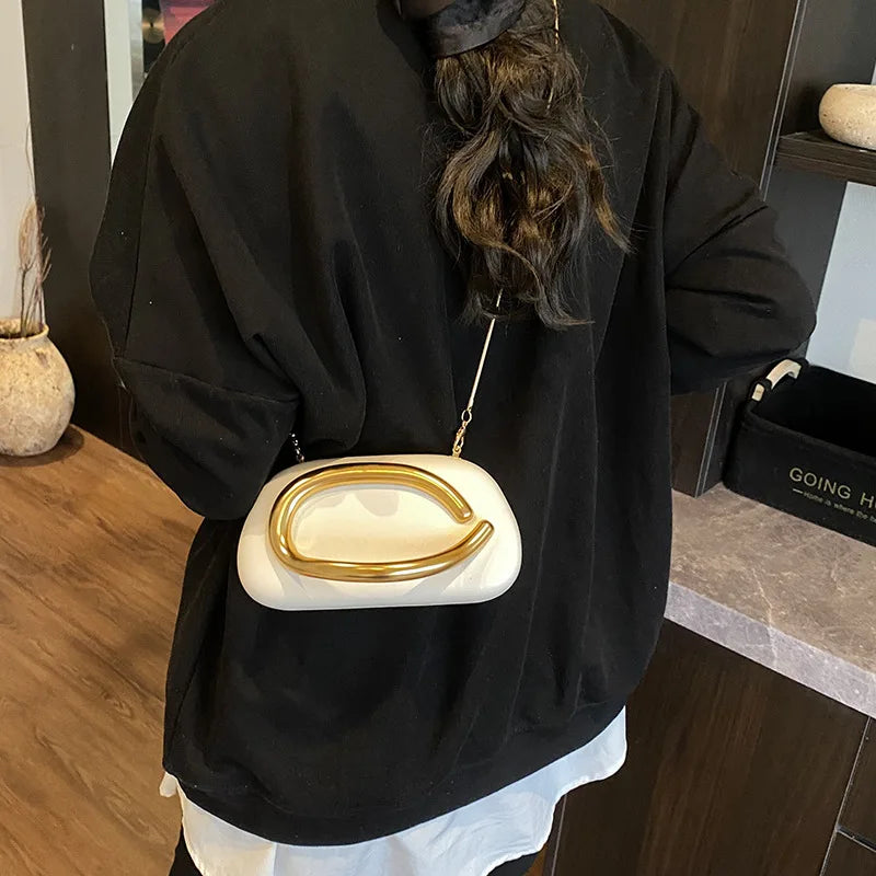 Inès | Clutch Evening Crossbody Handle Bag