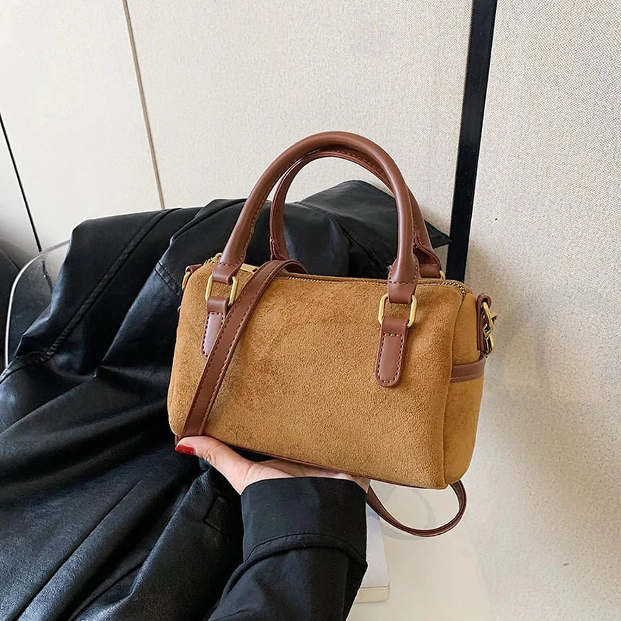 Mini Suede Crossbody Bag