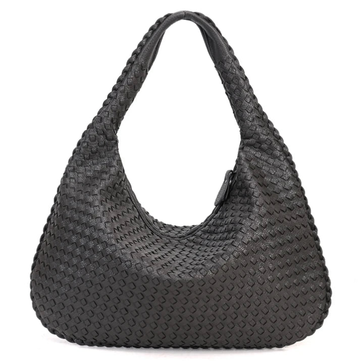 Clara | Woven Hobo Shoulder Bag