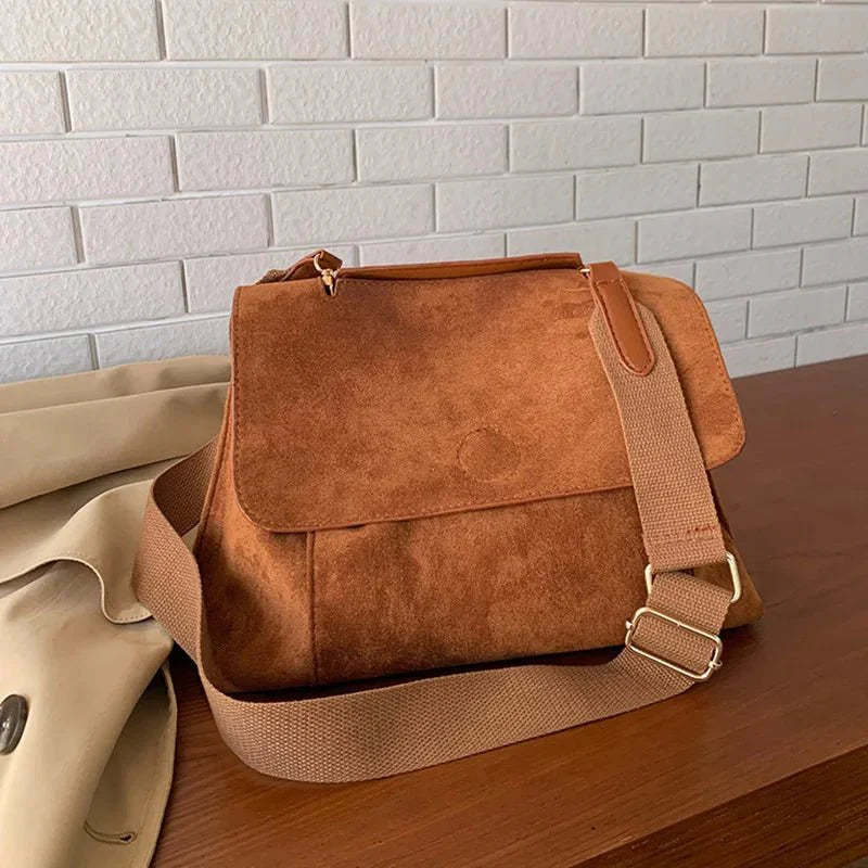 Suede Crossbody Bag
