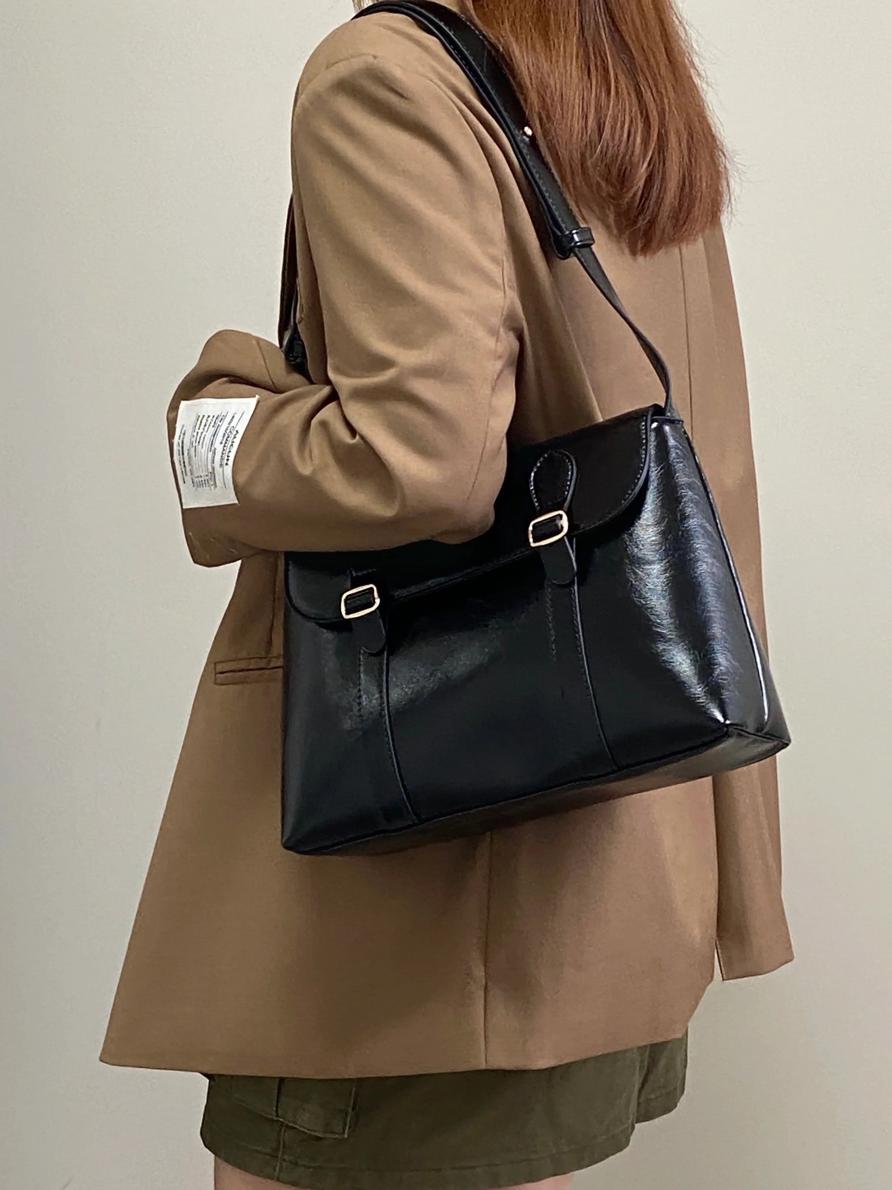 Leather crossbody bag
