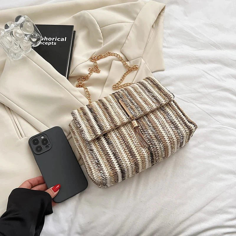 Straw Crossbody Bag