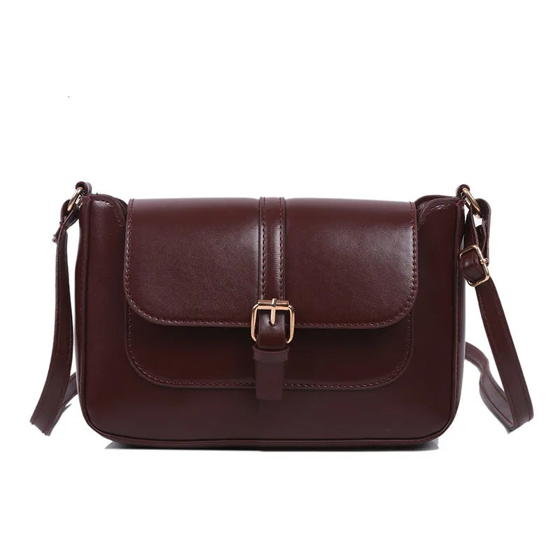 Elif | Brown Leather Crossbody Bag
