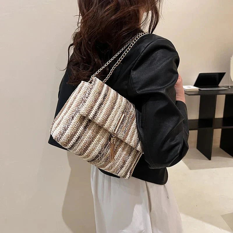 Lucie | Straw Crossbody Bag