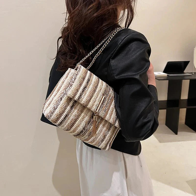Straw Crossbody Bag