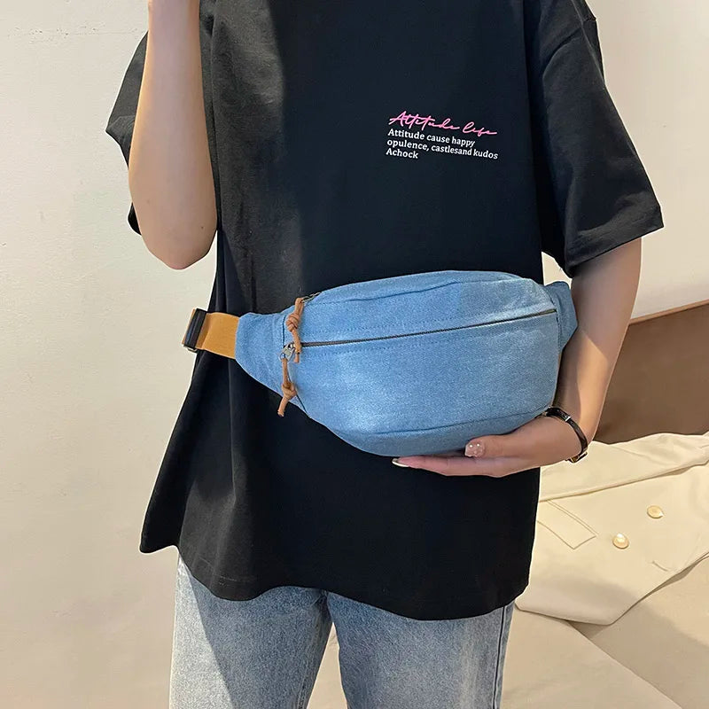 Denim Crossbody Bag