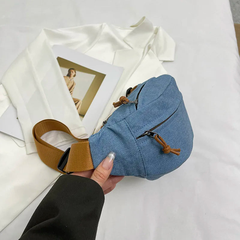 Denim Crossbody Bag