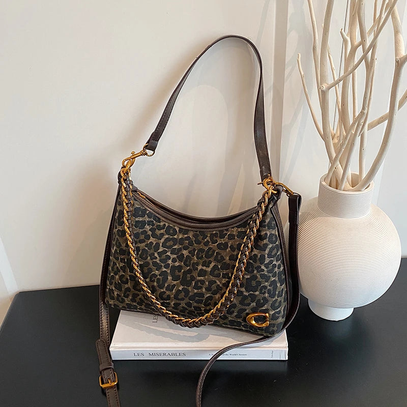 Serena | Leopard Shoulder Bag