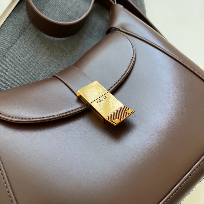 Brown crossbody shoulder bag