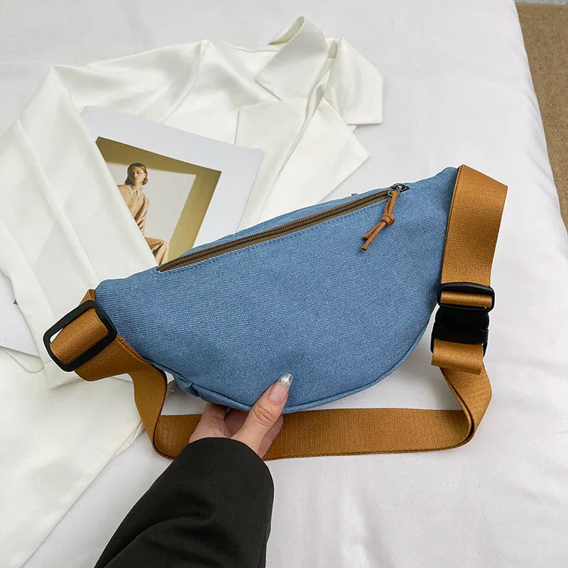 Denim Crossbody Bag