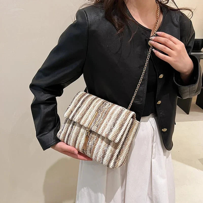 Lucie | Straw Crossbody Bag