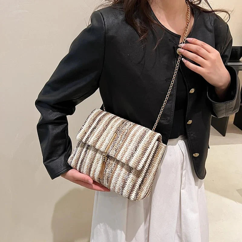 Straw Crossbody Bag