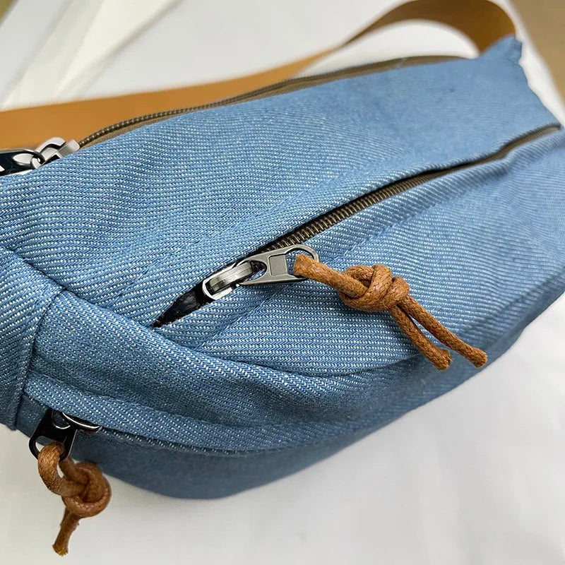 Denim Crossbody Bag
