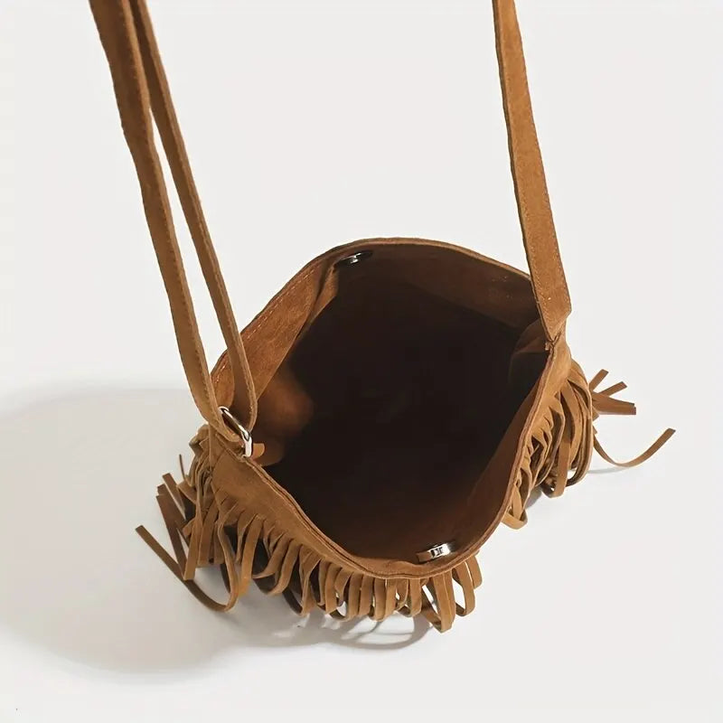 Suede Crossbody Bag