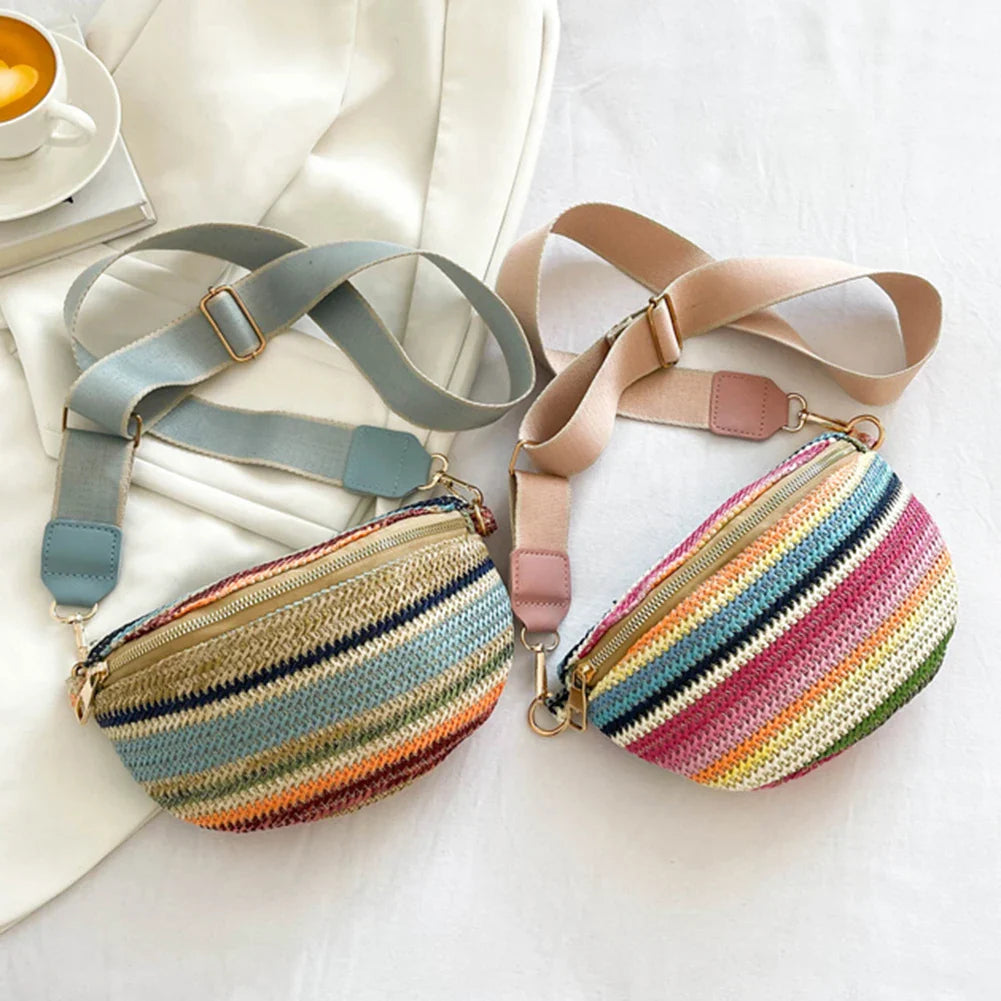 Straw Crossbody Bag