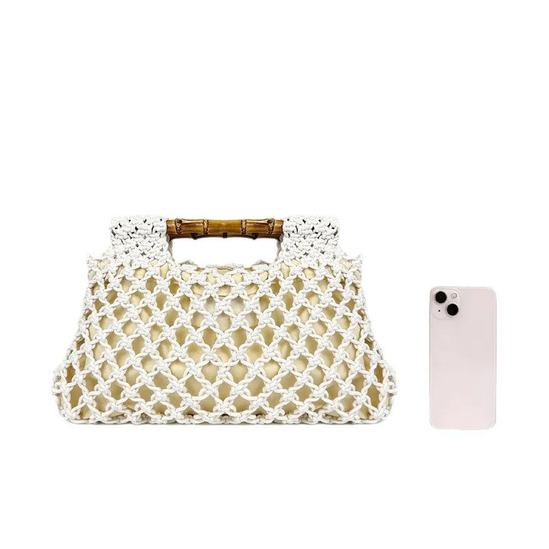 Milena | Bamboo Handle Small Bag