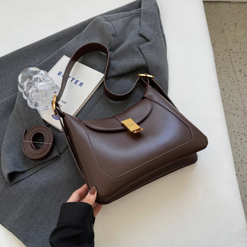Brown crossbody shoulder bag