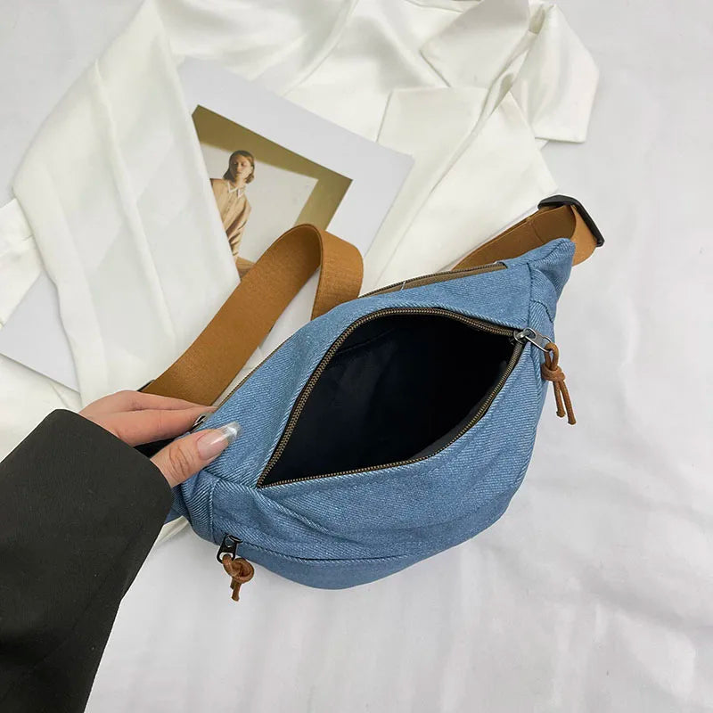 Denim Crossbody Bag
