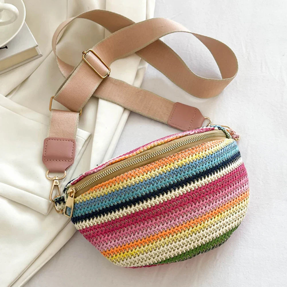 Straw Crossbody Bag