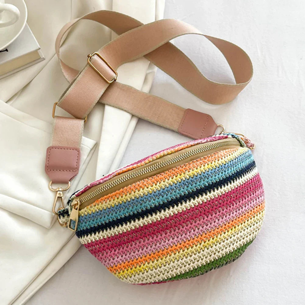 Amira | Straw Crossbody Bag
