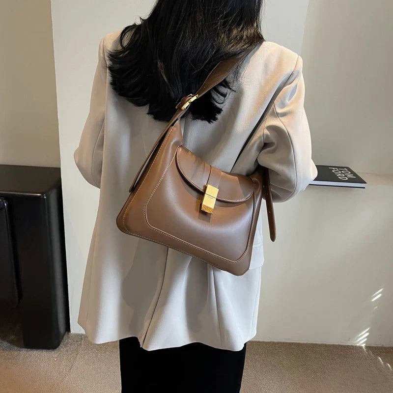 Brown crossbody shoulder bag