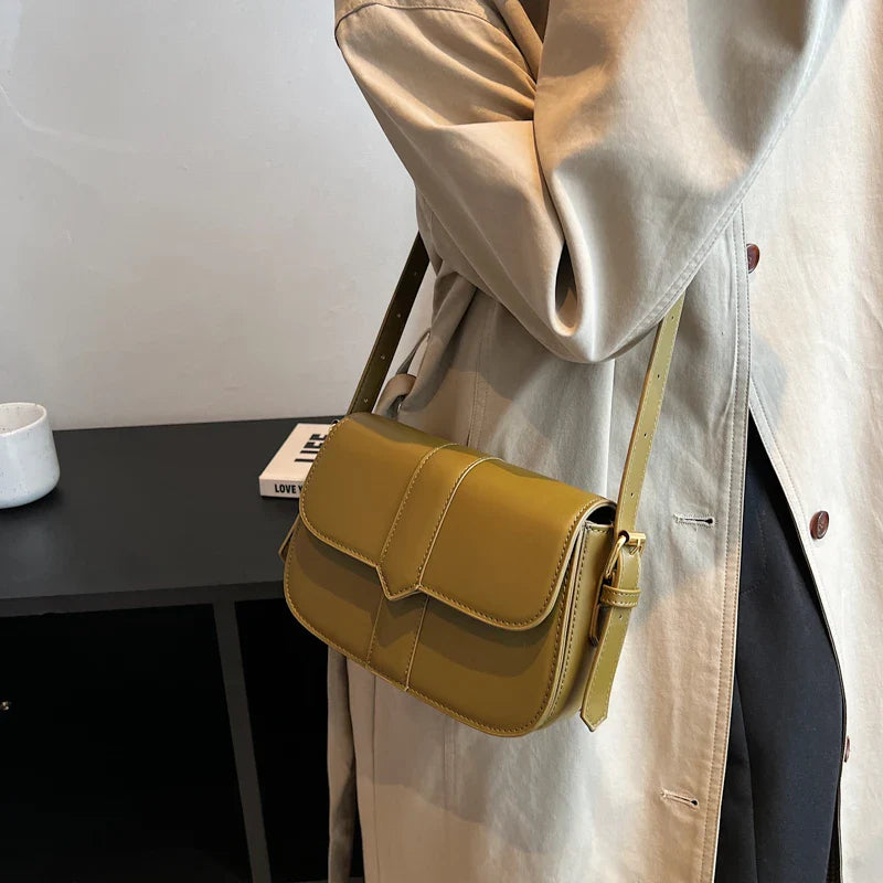 Khaki Crossbody Shoulder Bag