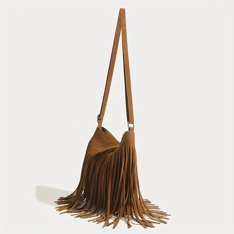 Suede Crossbody Bag