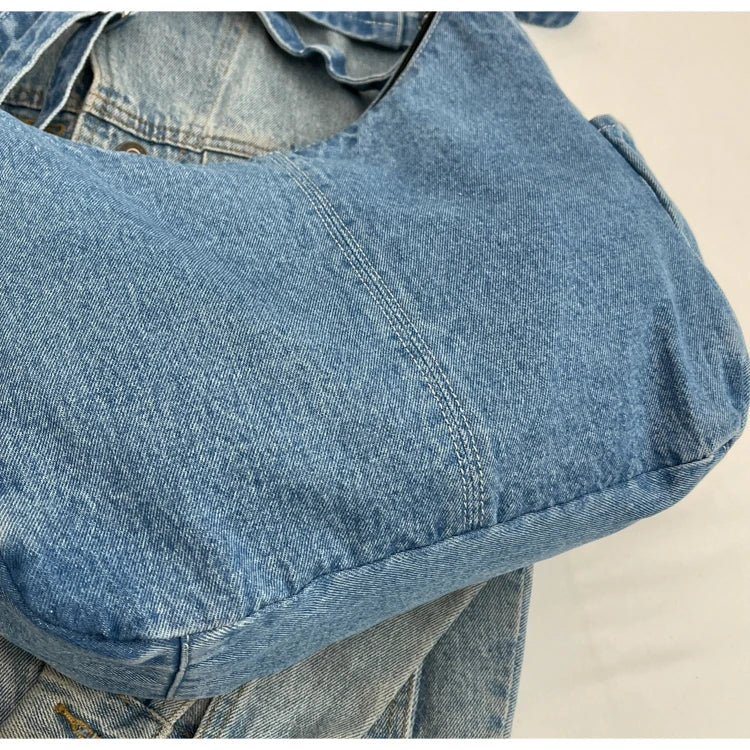 Denim Crossbody Shoulder Bag
