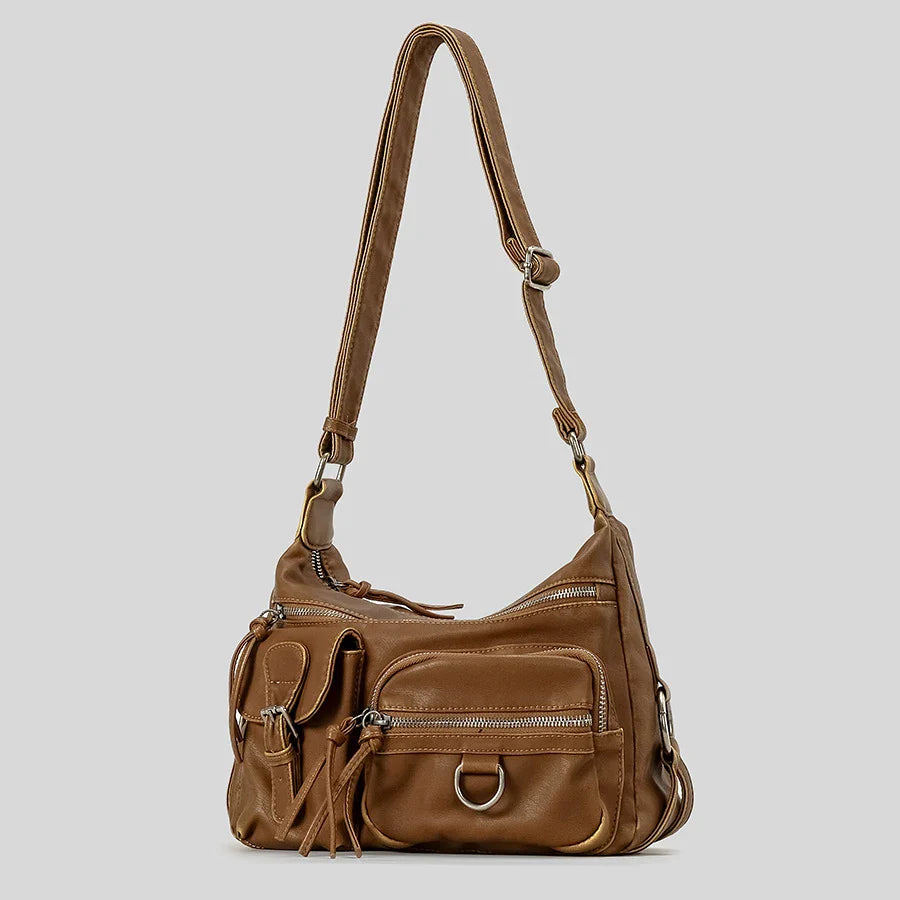 Suzanne | Brown Vintage Crossbody Bag