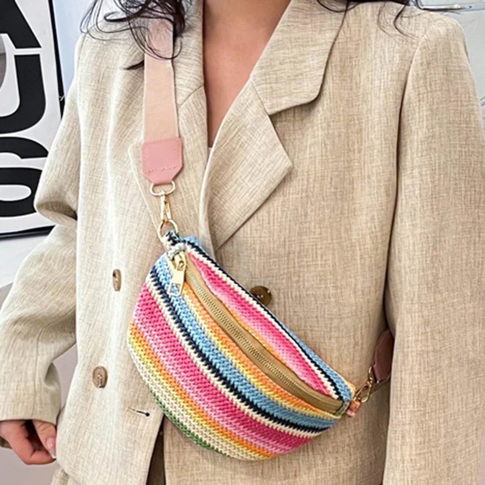 Straw Crossbody Bag