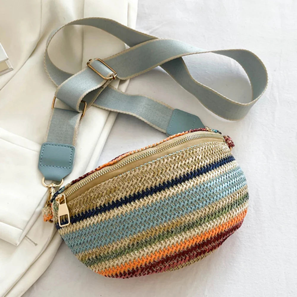 Straw Crossbody Bag