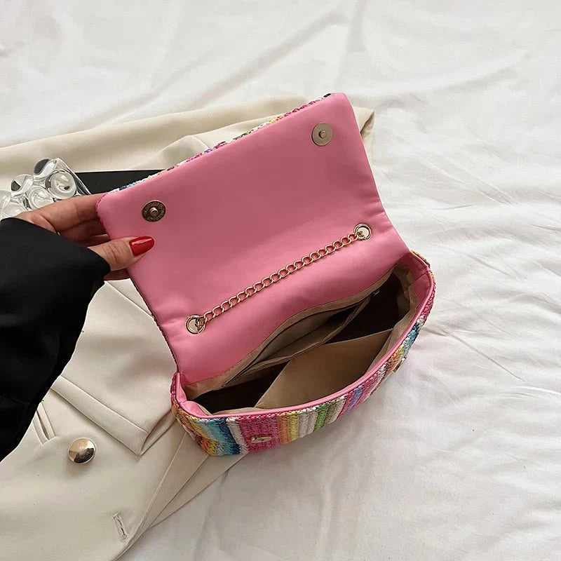 Straw Crossbody Bag
