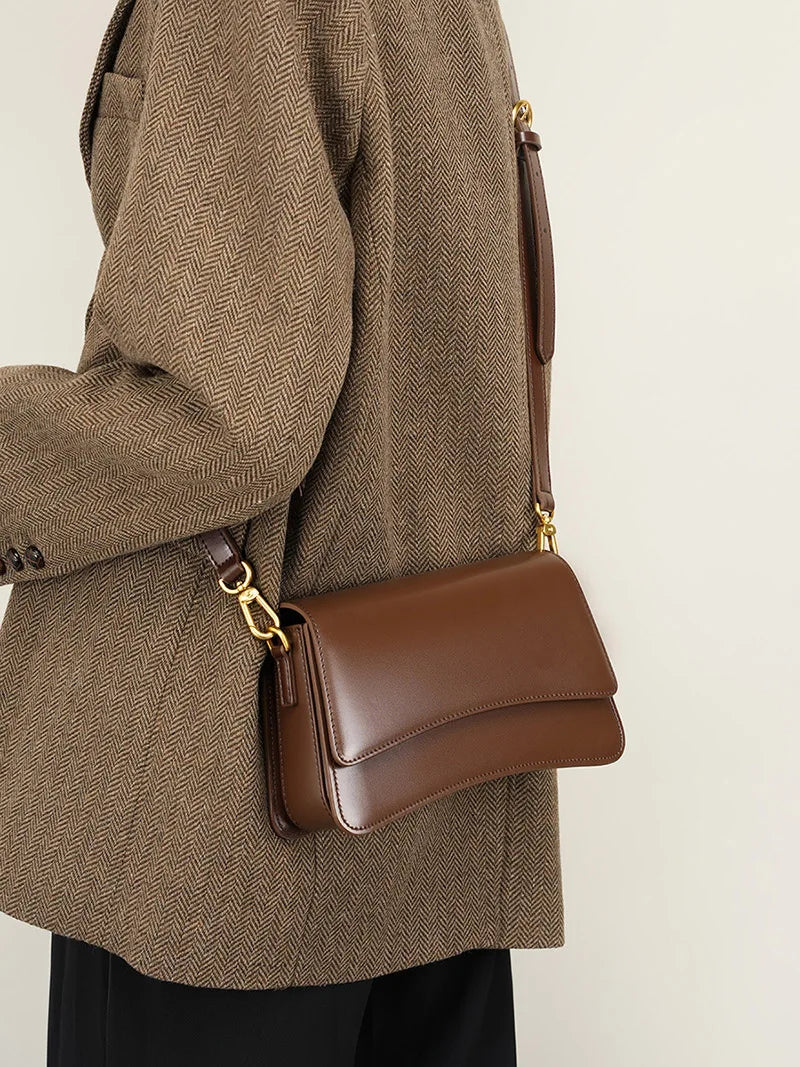 Joséphine | Brown Leather Crossbody Bag