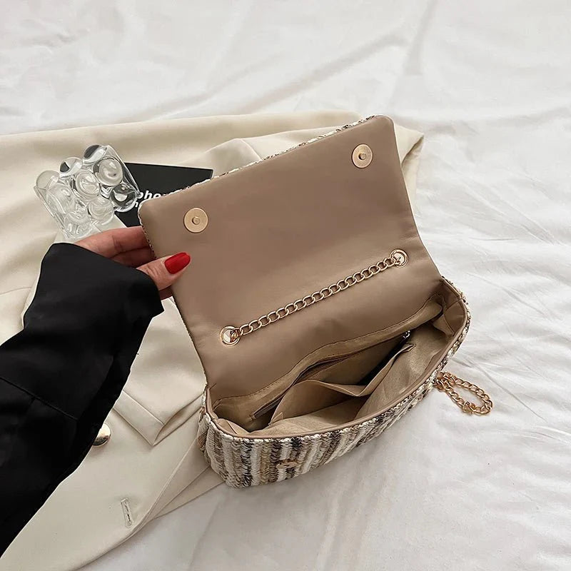 Straw Crossbody Bag