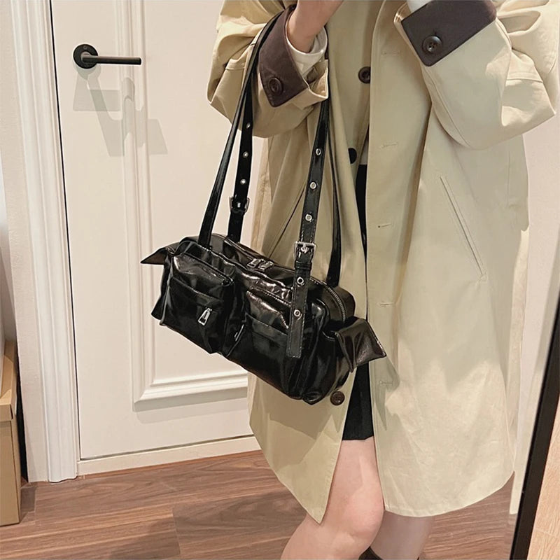 Céline | Yellow Multi-pocket Korean Shoulder Bag