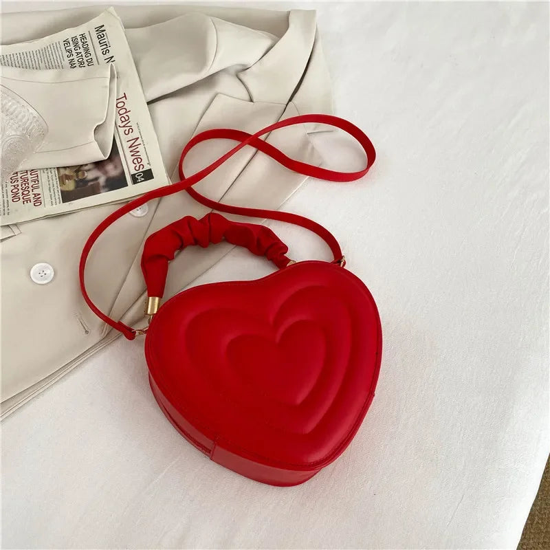 Hawa | Heart-shaped Leather Crossbody Bag
