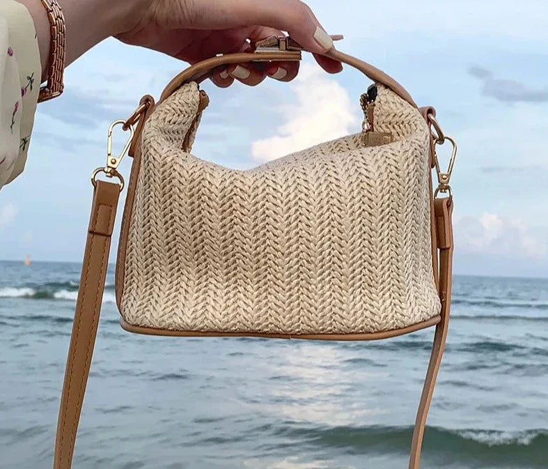 Mini Straw Crossbody Bag