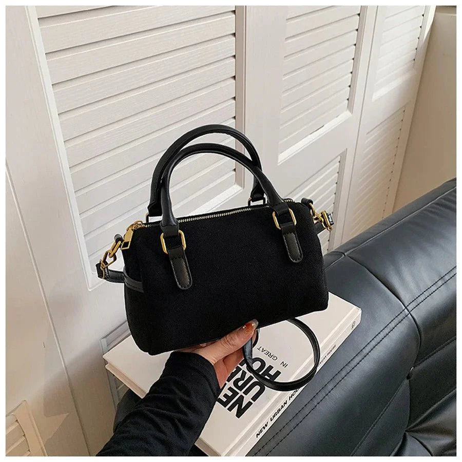 Mini Suede Crossbody Bag