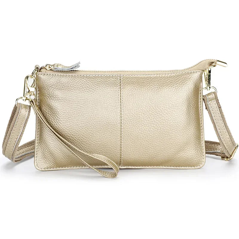 Silver Rectangle Crossbody Bag