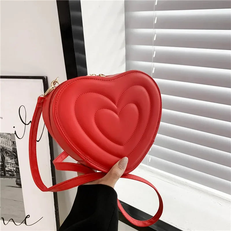 Hawa | Heart-shaped Leather Crossbody Bag