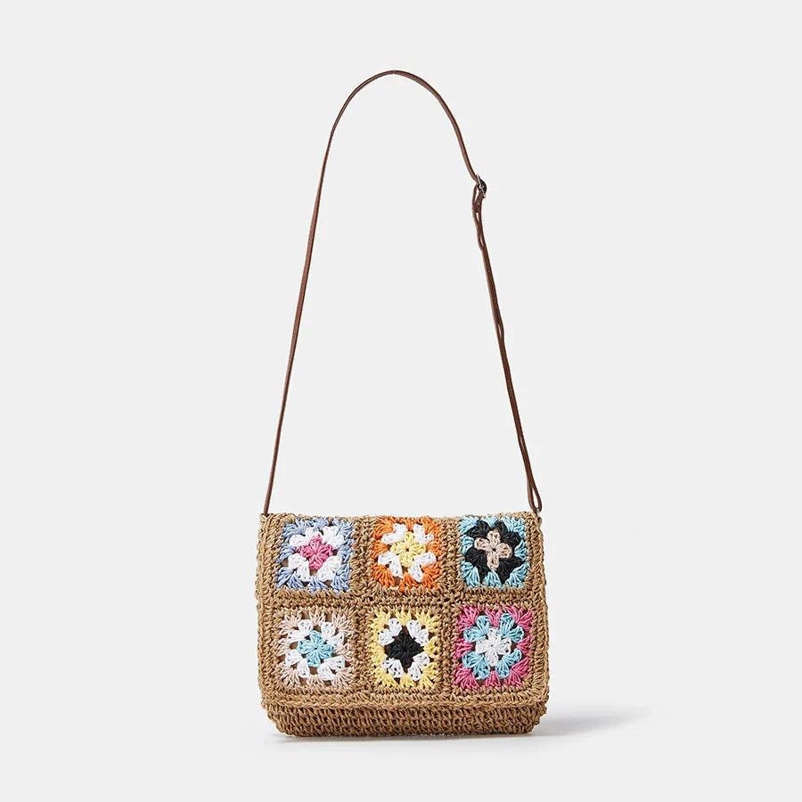Straw Crossbody Bag