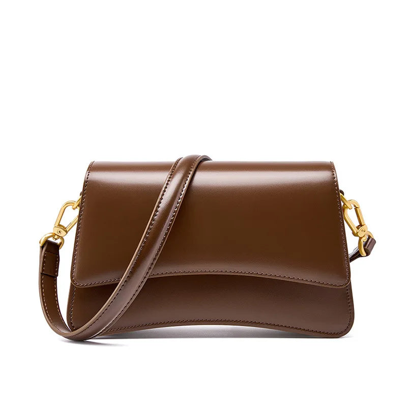 Joséphine | Brown Leather Crossbody Bag